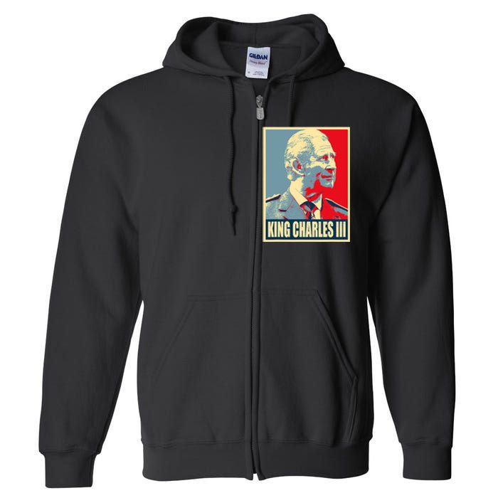 King Of Britain Charles III Full Zip Hoodie