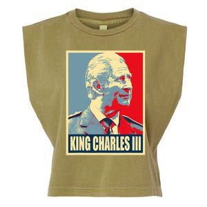 King Of Britain Charles III Garment-Dyed Women's Muscle Tee