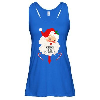Keiki On Board Christmas Santa Hawaii Hawaiian Pregnancy Cool Gift Ladies Essential Flowy Tank