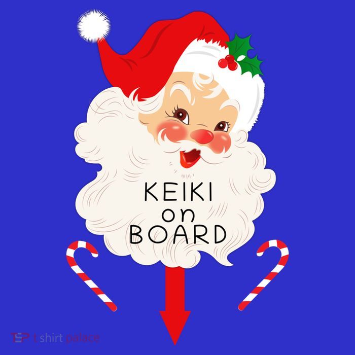 Keiki On Board Christmas Santa Hawaii Hawaiian Pregnancy Cool Gift Baby Bodysuit