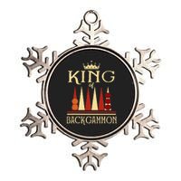 King Of Backgammon Metallic Star Ornament