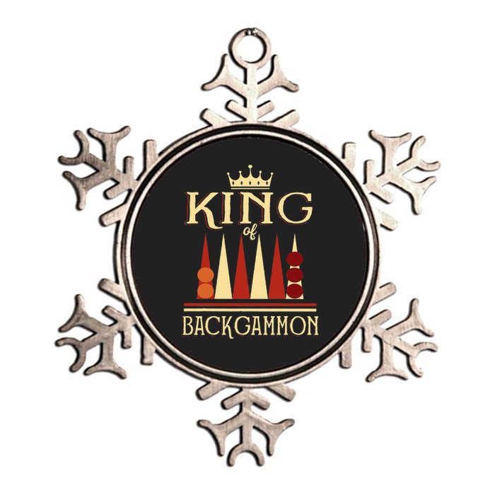 King Of Backgammon Metallic Star Ornament