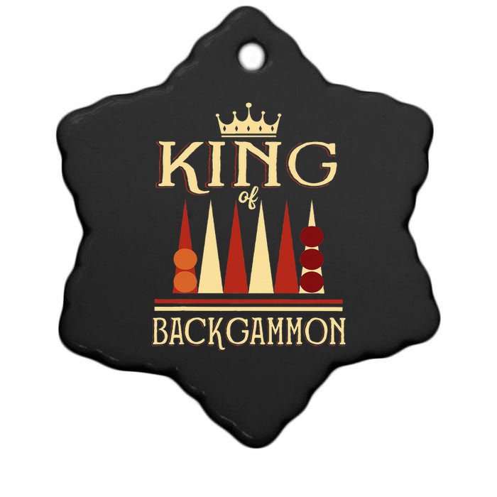 King Of Backgammon Ceramic Star Ornament