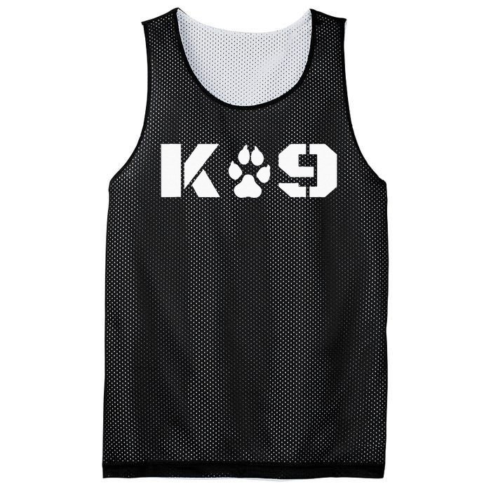 K9 Officer Canine K9 Unit Police Dog Paw Handler Trainer Mesh Reversible Basketball Jersey Tank