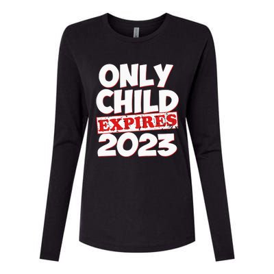 Kids Only Child Expires Big Bro Sis Womens Cotton Relaxed Long Sleeve T-Shirt