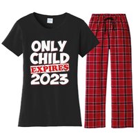 Kids Only Child Expires Big Bro Sis Women's Flannel Pajama Set