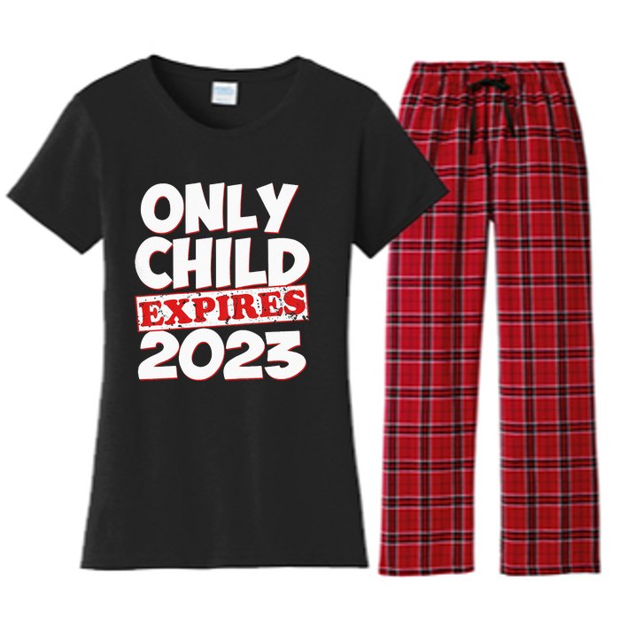 Kids Only Child Expires Big Bro Sis Women's Flannel Pajama Set