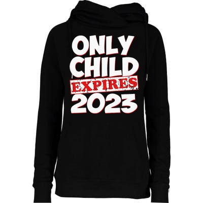 Kids Only Child Expires Big Bro Sis Womens Funnel Neck Pullover Hood