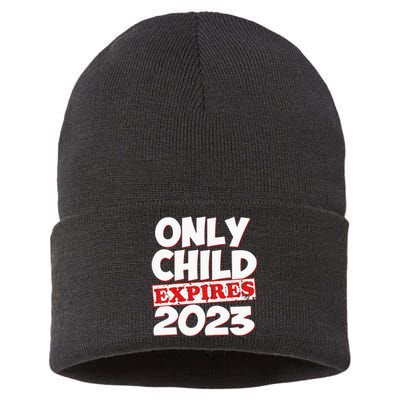 Kids Only Child Expires Big Bro Sis Sustainable Knit Beanie