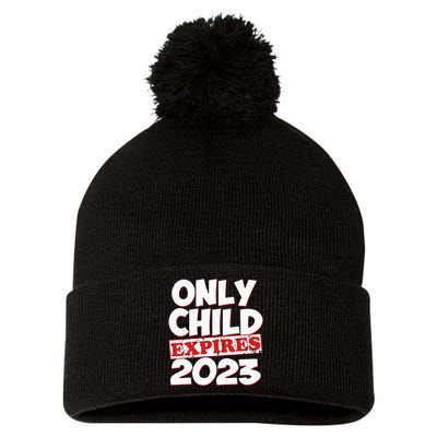 Kids Only Child Expires Big Bro Sis Pom Pom 12in Knit Beanie