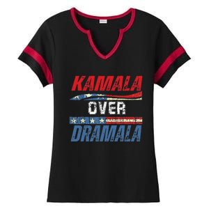 Kamala Over Dramala Ladies Halftime Notch Neck Tee