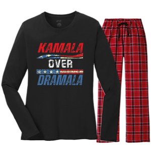 Kamala Over Dramala Women's Long Sleeve Flannel Pajama Set 