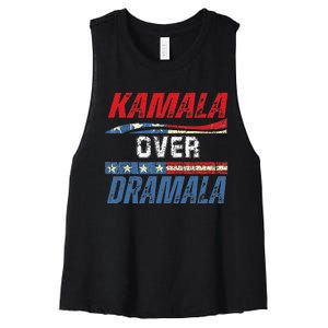 Kamala Over Dramala Women's Racerback Cropped Tank