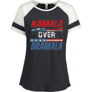 Kamala Over Dramala Enza Ladies Jersey Colorblock Tee