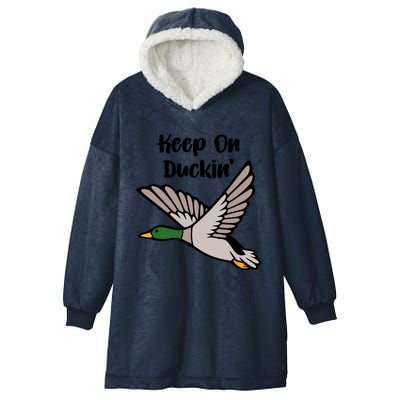 Keep On Duckin Hooded Wearable Blanket