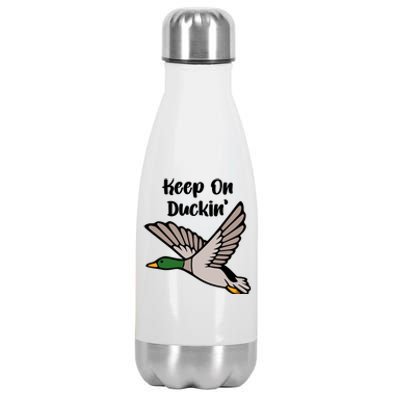 Keep On Duckin Stainless Steel Insulated Water Bottle