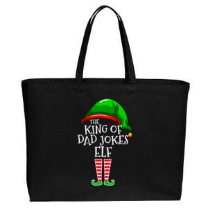 King Of Dad Jokes Family Matching Group Christmas Gift Cotton Canvas Jumbo Tote