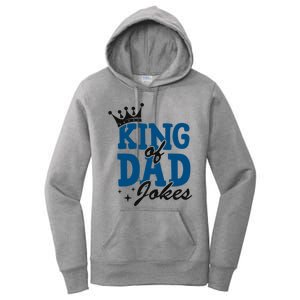 King Of Dad Jokes Best Papa Daddy Christmas Funny Gift Cool Gift Women's Pullover Hoodie