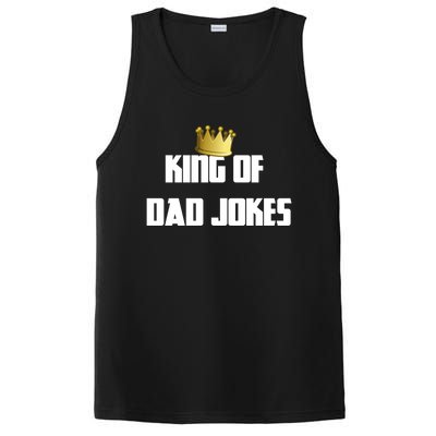 King Of Dad Jokes Crown Bad Joke Funny Fathers Day Gift PosiCharge Competitor Tank