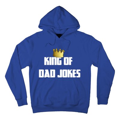 King Of Dad Jokes Crown Bad Joke Funny Fathers Day Gift Hoodie