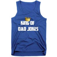 King Of Dad Jokes Crown Bad Joke Funny Fathers Day Gift Tank Top