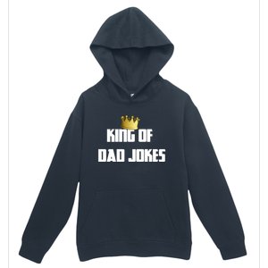 King Of Dad Jokes Crown Bad Joke Funny Fathers Day Gift Urban Pullover Hoodie