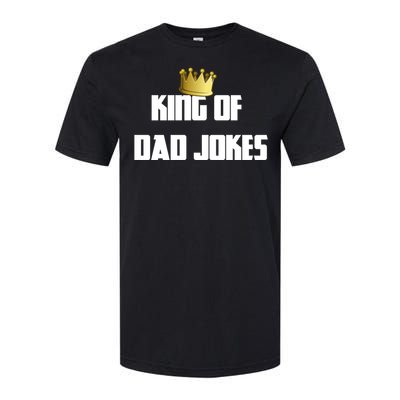 King Of Dad Jokes Crown Bad Joke Funny Fathers Day Gift Softstyle® CVC T-Shirt