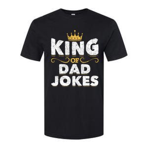 King Of Dad Jokes Crown Rad Jokes Puns Funny Dad Jokes Gift Softstyle CVC T-Shirt