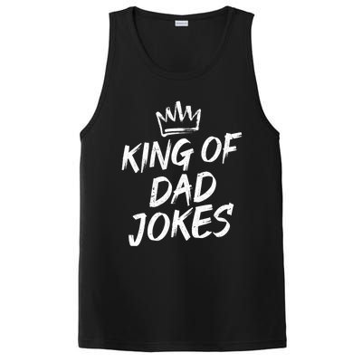 King Of Dad Jokes Fathers Day Humorous Puns Funny Dad Jokes Gift PosiCharge Competitor Tank