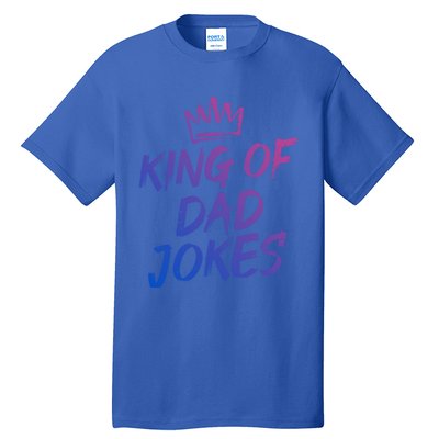 King Of Dad Jokes Fathers Day Humorous Puns Funny Dad Jokes Cute Gift Tall T-Shirt