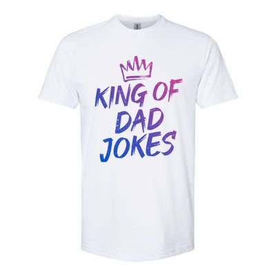 King Of Dad Jokes Fathers Day Humorous Puns Funny Dad Jokes Cute Gift Softstyle® CVC T-Shirt