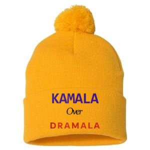 Kamala Over Dramala Pom Pom 12in Knit Beanie