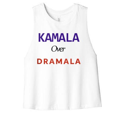 Kamala Over Dramala Women's Racerback Cropped Tank