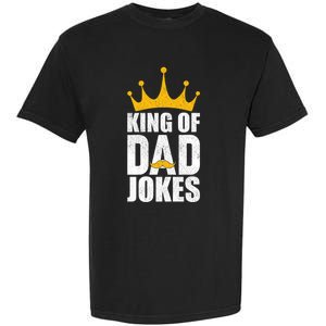 King Of Dad Jokes Funny Fathers Day Saying Gift Garment-Dyed Heavyweight T-Shirt