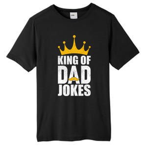 King Of Dad Jokes Funny Fathers Day Saying Gift Tall Fusion ChromaSoft Performance T-Shirt