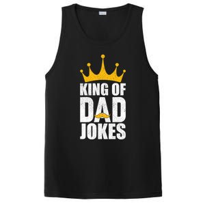 King Of Dad Jokes Funny Fathers Day Saying Gift PosiCharge Competitor Tank