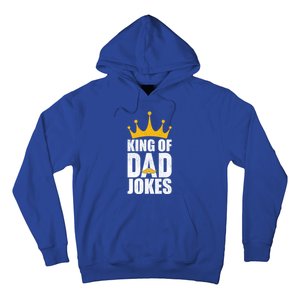 King Of Dad Jokes Funny Fathers Day Saying Gift Hoodie