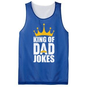 King Of Dad Jokes Funny Fathers Day Saying Gift Mesh Reversible Basketball Jersey Tank