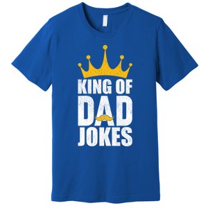 King Of Dad Jokes Funny Fathers Day Saying Gift Premium T-Shirt