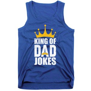 King Of Dad Jokes Funny Fathers Day Saying Gift Tank Top