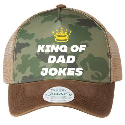 King Of Dad Jokes Funny Gift Legacy Tie Dye Trucker Hat