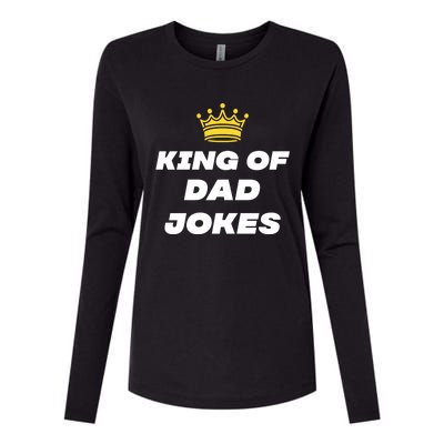 King Of Dad Jokes Funny Gift Womens Cotton Relaxed Long Sleeve T-Shirt