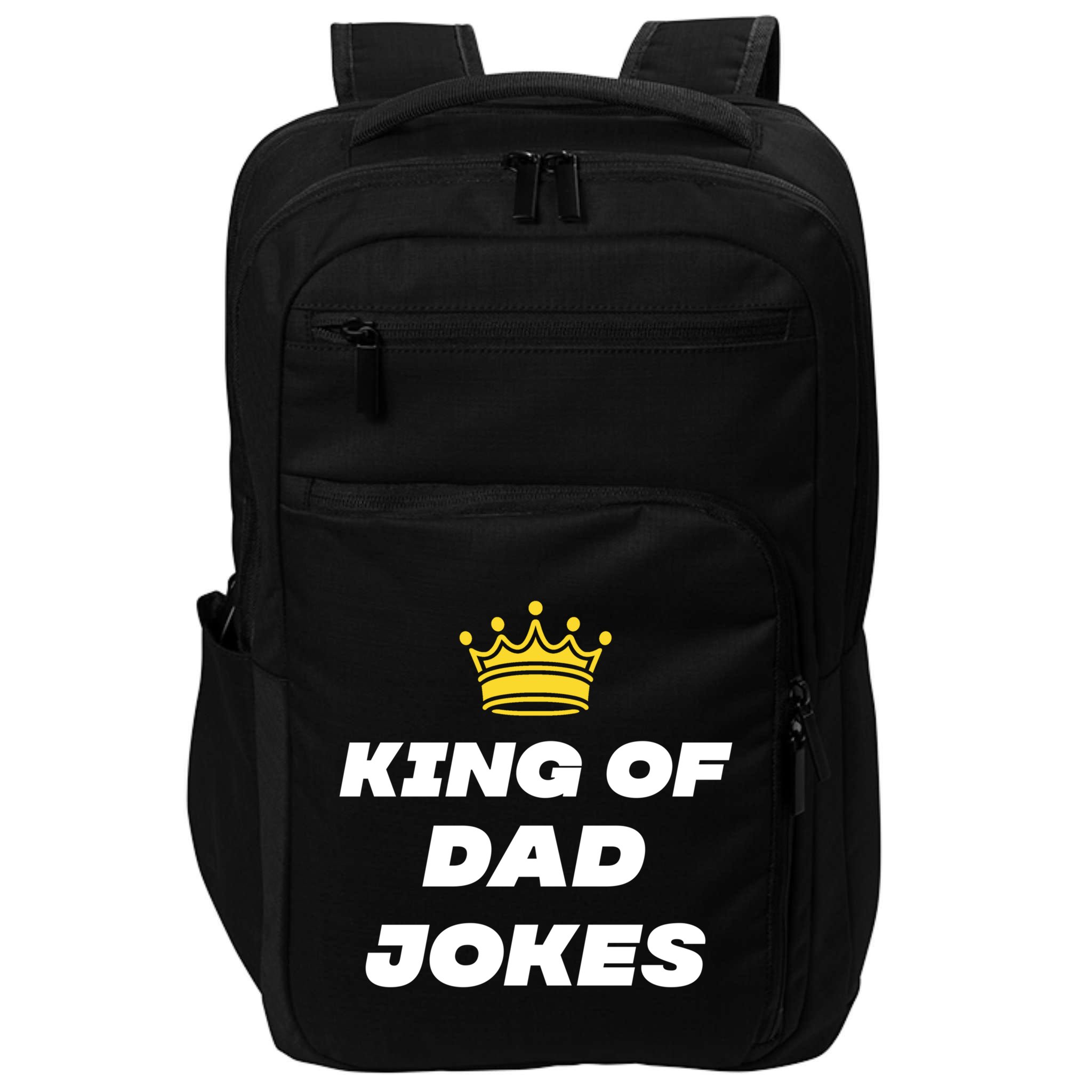 King Of Dad Jokes Funny Gift Impact Tech Backpack