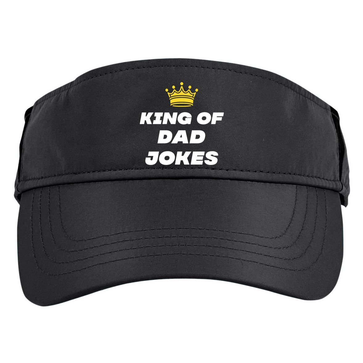King Of Dad Jokes Funny Gift Adult Drive Performance Visor