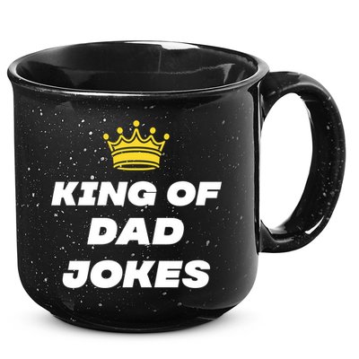 King Of Dad Jokes Funny Gift 15oz Campfire Ceramic Mug