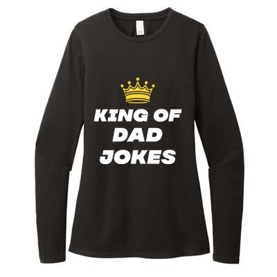 King Of Dad Jokes Funny Gift Womens CVC Long Sleeve Shirt