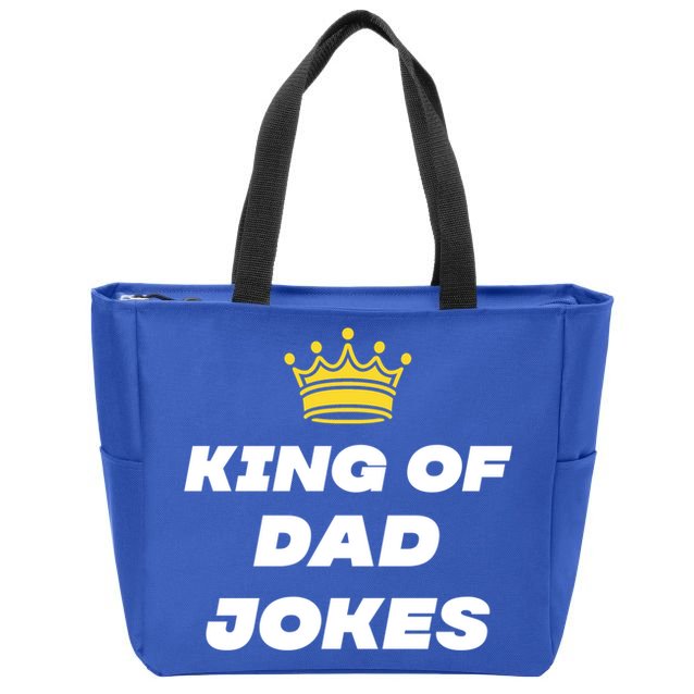 King Of Dad Jokes Funny Gift Zip Tote Bag