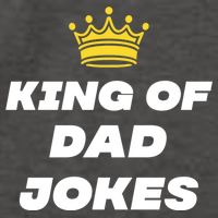 King Of Dad Jokes Funny Gift Vector Backpack