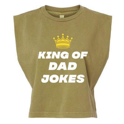 King Of Dad Jokes Funny Gift Garment-Dyed Women's Muscle Tee