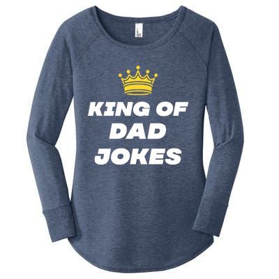 King Of Dad Jokes Funny Gift Women's Perfect Tri Tunic Long Sleeve Shirt